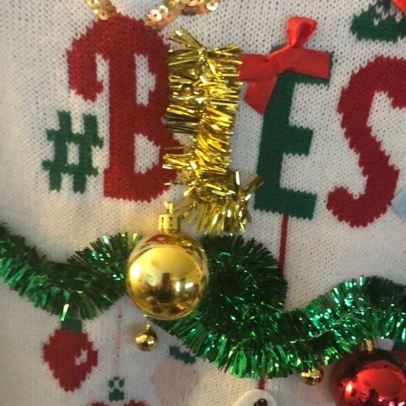 Juniors ugly Christmas sweater “blessed” - Picture 3 of 6